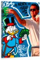Obraz SKNERUS WILK Z WALL STREET Need Money For Yacht OBRAZ Motywacyjny Pop Art