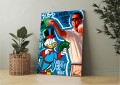 Obraz SKNERUS WILK Z WALL STREET Need Money For Yacht OBRAZ Motywacyjny Pop Art