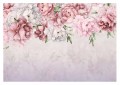 Fototapeta z pwoniami – pastelowe kwiaty, akwarelowa girlanda i subtelne tło w stylu Shabby Chic i Glamour PEONIA
