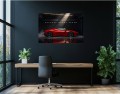 Obraz FERRARI SUCCESS NEEDS SPEED Motywacyjny Samochód Superauto Wyścigi Garaż