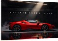 Obraz FERRARI SUCCESS NEEDS SPEED Motywacyjny Samochód Superauto Wyścigi Garaż