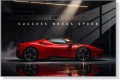 Obraz FERRARI SUCCESS NEEDS SPEED Motywacyjny Samochód Superauto Wyścigi Garaż