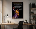 Obraz KOBE BRYANT MAMBA MENTALITY Koszykówka Los Angeles Lakers Cytat Sportowy