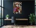 Obraz KRÓLIK BUGS Król Pop Art Król Szat Versace Pieniądze Graffiti Kolorowy Kolarz