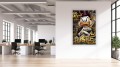 Obraz SKNERUS MCKWACZ ALL HUSTLE NO LUCK Kaczor Cygaro Dolary Graffiti Street Art