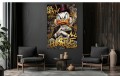 Obraz SKNERUS MCKWACZ ALL HUSTLE NO LUCK Kaczor Cygaro Dolary Graffiti Street Art