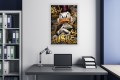 Obraz SKNERUS MCKWACZ ALL HUSTLE NO LUCK Kaczor Cygaro Dolary Graffiti Street Art