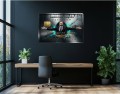 Obraz Wilk z Wall Street - Karta Platinum - Pop Art Street Art Premium