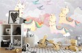 Fototapeta dla dzieci unicorn chmury fsd157