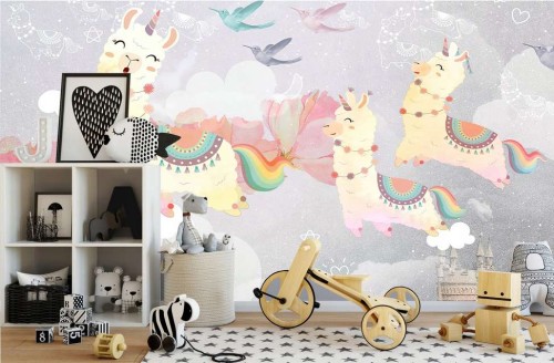 Fototapeta dla dzieci unicorn chmury-fsd157.jpg