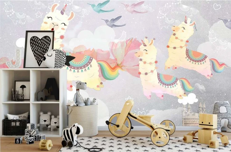 Fototapeta dla dzieci unicorn chmury-fsd157.jpg