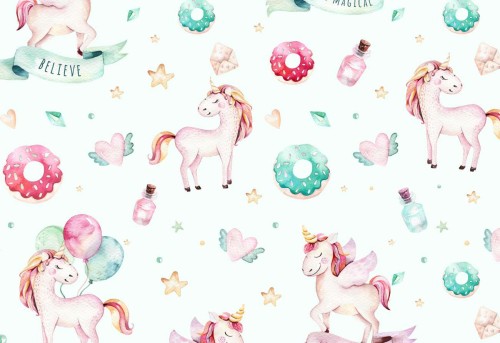 Fototapeta dla dzieci unicorn pastel fsd102