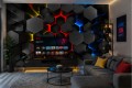 Fototapeta 3D heksagony gamingowe czarny plaster miodu młodzieżowy desing