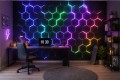 Fototapeta do pokoju gracza Heksagony neonowe Gaming Room