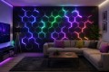 Fototapeta do pokoju gracza Heksagony neonowe Gaming Room