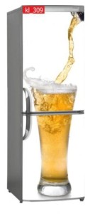 Naklejka, Okleina Laminowana na Lodówkę Piwo Polewane