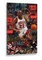 Obraz MICHAEL JORDAN 23 Chicago Bulls GOAT – Nowoczesna Sztuka Pop Art Street Art do Pokoju i Biura