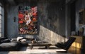 Obraz MICHAEL JORDAN 23 Chicago Bulls GOAT – Nowoczesna Sztuka Pop Art Street Art do Pokoju i Biura