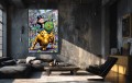 Obraz MONOPOLY WALL STREET BULL Giełda Finanse – Nowoczesna Sztuka Pop Art Pieniądze do Biura i Gabinetu