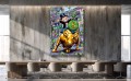 Obraz MONOPOLY WALL STREET BULL Giełda Finanse – Nowoczesna Sztuka Pop Art Pieniądze do Biura i Gabinetu