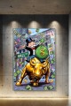 Obraz MONOPOLY WALL STREET BULL Giełda Finanse – Nowoczesna Sztuka Pop Art Pieniądze do Biura i Gabinetu