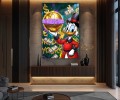 Obraz SCROOGE MCDUCK The World Is Yours – Nowoczesny Pop Art Sknerus McKwacz do Gabinetu i Salonu