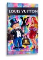 Obraz MONOPOLY LOUIS VUITTON Jessica Rabbit – Nowoczesny Pop Art Fashion do Salonu i Garderoby