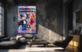 Obraz MONOPOLY LOUIS VUITTON Jessica Rabbit – Nowoczesny Pop Art Fashion do Salonu i Garderoby