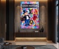 Obraz MONOPOLY LOUIS VUITTON Jessica Rabbit – Nowoczesny Pop Art Fashion do Salonu i Garderoby