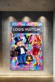 Obraz MONOPOLY LOUIS VUITTON Jessica Rabbit – Nowoczesny Pop Art Fashion do Salonu i Garderoby