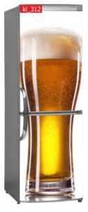 Naklejka, Okleina Laminowana na Lodówkę Piwo Piana