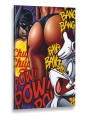 Obraz BATMAN BUGS BUNNY Bang Bang – Nowoczesny Pop Art Komiks do Sypialni i Salonu