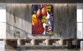 Obraz BATMAN BUGS BUNNY Bang Bang – Nowoczesny Pop Art Komiks do Sypialni i Salonu