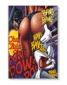 Obraz BATMAN BUGS BUNNY Bang Bang – Nowoczesny Pop Art Komiks do Sypialni i Salonu