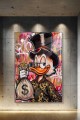 Obraz SCROOGE MCDUCK GUCCI STYLE Money – Nowoczesny Pop Art Kaczor do Biura i Salonu