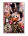 Obraz SCROOGE MCDUCK GUCCI STYLE Money – Nowoczesny Pop Art Kaczor do Biura i Salonu