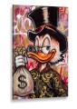 Obraz SCROOGE MCDUCK GUCCI STYLE Money – Nowoczesny Pop Art Kaczor do Biura i Salonu