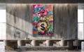 Obraz PINK PANTHER VERSACE STYLE Cash – Nowoczesny Pop Art Pantera do Salonu i Biura