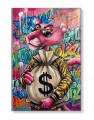 Obraz PINK PANTHER VERSACE STYLE Cash – Nowoczesny Pop Art Pantera do Salonu i Biura