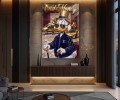 Obraz SCROOGE MCDUCK OLD MONEY Lamborghini – Nowoczesny Pop Art do Biura i Gabinetu
