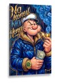 Obraz POPEYE NO MONEY NO HONEY Rolex Style – Pop Art do Salonu i Biura