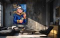 Obraz POPEYE NO MONEY NO HONEY Rolex Style – Pop Art do Salonu i Biura