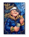 Obraz POPEYE NO MONEY NO HONEY Rolex Style – Pop Art do Salonu i Biura