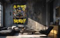 Obraz DAFFY DUCK ALL YOU NEED IS MONEY – Nowoczesny Pop Art Zen do Salonu i Biura