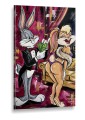 Obraz BUGS BUNNY LOLA Rich Lifestyle – Nowoczesny Pop Art Glamour do Sypialni i Salonu