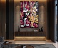 Obraz BUGS BUNNY LOLA Rich Lifestyle – Nowoczesny Pop Art Glamour do Sypialni i Salonu