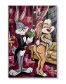 Obraz BUGS BUNNY LOLA Rich Lifestyle – Nowoczesny Pop Art Glamour do Sypialni i Salonu