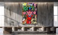 Obraz PINK PANTHER DOM PERIGNON Champagne – Nowoczesny Pop Art Gotówka do Salonu i Biura