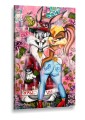 Obraz BUGS BUNNY LOLA GANG GIRL Pink – Nowoczesny Pop Art Graffiti do Sypialni i Garderoby