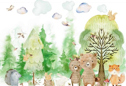 Fototapeta dla dzieci zwierzęta leśne fsd169